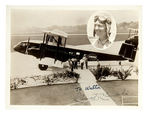 CLARENCE CHAMBERLAIN AVIATION PIONEER SIGNED PHOTO.