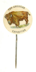 "PAN AMERICAN EXPOSITION" STICKPIN SHOWS BUFFALO.