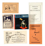 "HOUDINI'S BIG LITTLE BOOK OF MAGIC"/CARD TRICK AND MAGIC LOT.