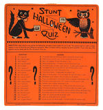 "HALLOWEEN QUIZ/WITCH FORTUNE GAME" PAIR.