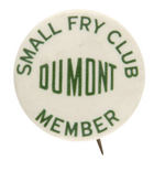 BUTTON AND MEMBERSHIP CARD FROM ONE OF THE VERY FIRST TELEVISION KIDS CLUB 1948.