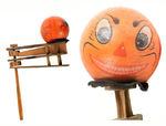 HALLOWEEN/JACK-O-LANTERN WOODEN NOISEMAKER.