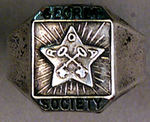 ORPHAN ANNIE "SECRET SOCIETY" SILVER STAR MEMBER RING.