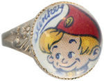 "BLINKEY" ELF LIKE CHARACTER BIG DOMED RING.