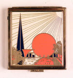 NYWF 1939 BRASS/ENAMELED COMPACT.