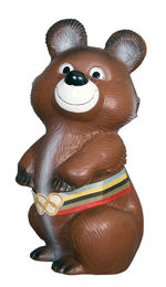 1980 MOSCOW OLYMPICS MASCOT "MISHA" BANK.