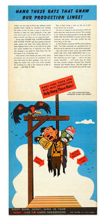 RCA "WAR ON WASTE" LARGE MECHANICAL WORLD WAR II HOMEFRONT PROMOTION.