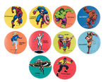 "PDQ CHOCOLATE MILK FLAVORING" MIX WITH MARVEL SUPERHERO STICKERS.