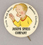 GASOLINE ALLEY RARE 1930s AD BUTTON.