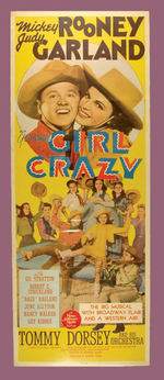 "GIRL CRAZY" INSERT POSTER.