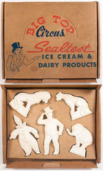 "BIG TOP CIRCUS/SEALTEST" WALL PLAQUE SET.