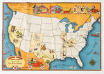 "MICKEY MOUSE TRAVEL CLUB" PREMIUM MAP.