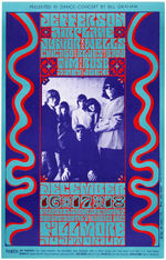 BILL GRAHAM CONCERT POSTER BG-42 FEATURING JEFFERSON AIRPLANE.