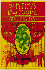 BILL GRAHAM CONCERT POSTER BG-204 FEATURING THE KINKS.