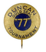 EARLY DUNCAN YO-YO BUTTON.