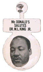 "McDONALD SALUTES DR. M. L. KING JR."
