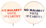 McCARTHY "NO MALARKY" COLOR VARIETIES.