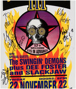 HANK WILLIAMS III & THE SWINGIN' DEMONS SIGNED CONCERT POSTER.