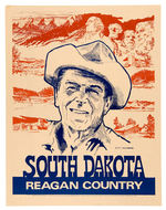 REAGAN POSTERS FROM FOUR STATES INCLUDING TWO COATTAIL TRIGATES.