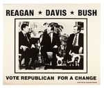 REAGAN POSTERS FROM FOUR STATES INCLUDING TWO COATTAIL TRIGATES.