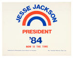 JESSE JACKSON PAIR OF 1984 HOPEFUL SIGNS PLUS 1988 "VOTE" SIGN.