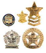 "DICK TRACY SECRET SERVICE PATROL" EXTENSIVE LOT WITH BADGES AND PAPERWORK.