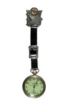 LINDBERGH "NEW YORK TO PARIS" POCKETWATCH WITH FOB.