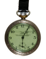 LINDBERGH "NEW YORK TO PARIS" POCKETWATCH WITH FOB.