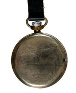 LINDBERGH "NEW YORK TO PARIS" POCKETWATCH WITH FOB.