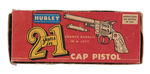 "HUBLEY 2 GUNS IN 1 CAP PISTOL" BOXED.