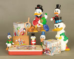 UNCLE SCROOGE 10 ITEMS FROM 1960s-2000s, ALL LICENSED.