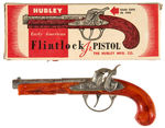 “HUBLEY EARLY AMERICAN FLINTLOCK JR. PISTOL” BOXED.