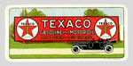 "TEXACO GASOLINE AND MOTOR OIL" CHOICE COLOR CELLO "MEMORANDUM" CARD.