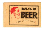 "MAX BEER - THE LADIE'S  MAN" BOXING 8-PAGER.