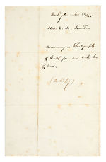 LETTER PAIR 1865: SEC. OF WAR STANTON TO GEN. HANCOCK AND STANTON'S SON TO FAMOUS PHOTOGRAPHER.