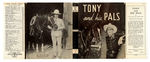 TOM MIX'S "TONY AND HIS PALS" BOOK.