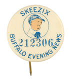 BUFFALO EVENING NEWS 1930s CONTEST BUTTON.