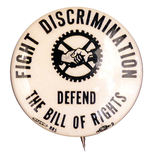 "FIGHT DISCRIMINATION" NEW YORK CITY BUTTON.