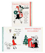 BLONDIE AND DAGWOOD CHRISTMAS CARD.