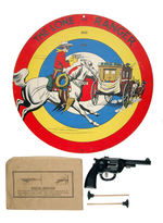 "THE LONE RANGER TARGET GAME" WITH GUN AND BOX.