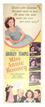 SHIRLEY TEMPLE “MISS ANNIE ROONEY” PRESS BOOK AND POSTER LOT.