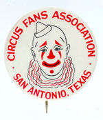 RARE TEXAS "CIRCUS FANS ASSOCIATION."