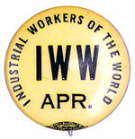 IWW DUES BUTTON.