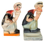 POPEYE AS THE THINKER PLASTER ASHTRAY LOT.