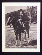 "TOM MIX - RALSTON - PURINA CO. STIFF PAPER PHOTO.