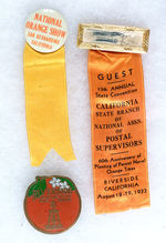 CALIFORNIA ORANGE INDUSTRY BADGES.