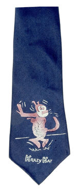 GEORGE HERRIMAN'S "KRAZY KAT" 1930s NECKTIE.