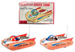 "CRAGSTAN SPACE TANK WITH SPINNING BALL COCKPIT" BOXED FRICTION TOY.