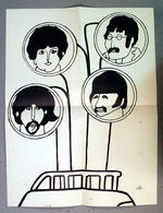 "THE BEATLES YELLOW SUBMARINE" SONG FOLIO WITH RARE INSERT POSTER.