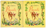 "BAMBI" HARDCOVER WITH DUST JACKET.